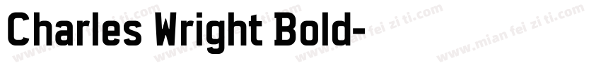 Charles Wright Bold字体转换
